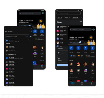 Google Pay UX Mockup Display