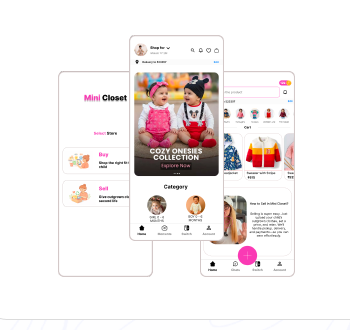 Mini Closet Marketplace Mockup Display